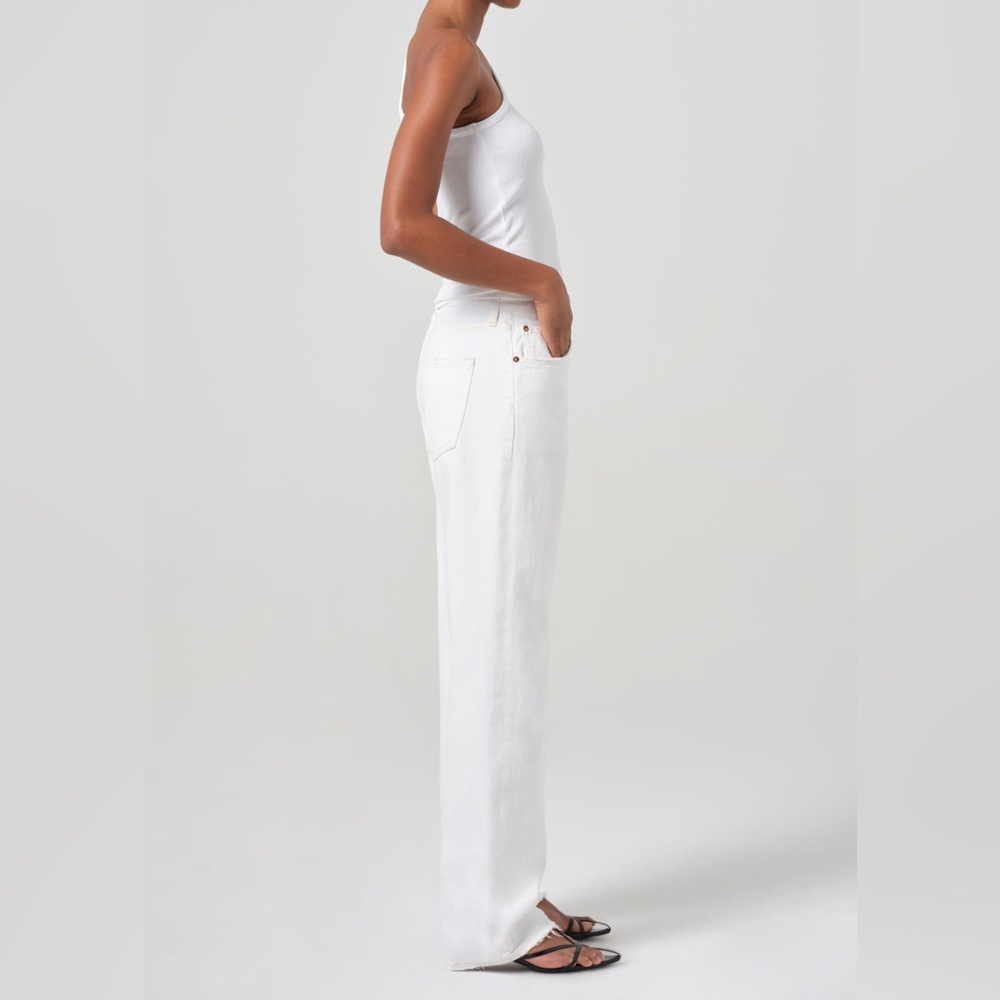 AGOLDE Kelly High-Rise Relaxed Straight Jeans in Milkshake, Size 30 - Picture 4 of 15